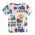 thumbnail image 1 of Byoo Boys Allover Print Tshirt Train Track Graphic Short Sleeve Crewneck Tee Shirt Breathable Soft Pullover T Shirt, 1 of 6