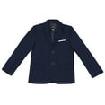 thumbnail image 1 of Byoo Boys Blazer Solid Color Long Sleeve Button Down Coat with Pocket Kids Spring Fall Formal Suit Clothes, 1 of 4