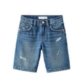 thumbnail image 1 of Byoo Boys Casual Denim Shorts Wash Solid Distressed Rolled Shorts for Everyday Use,Light Blue, 1 of 3
