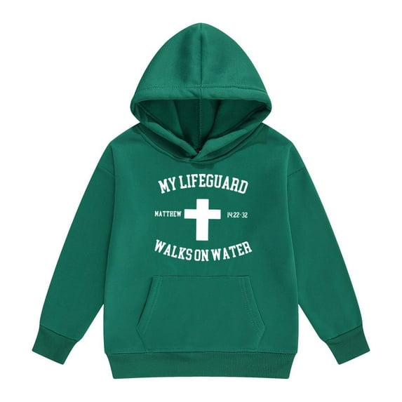 Byoo Girl Letter Graphic Hoodie Cute Oversized Hooded Full-Sleeve ...