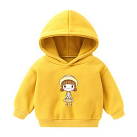 Byoo Girl's Hoodie Cute Cartoon Print Hooded Sweatshirt Everyday Casual Hoodie