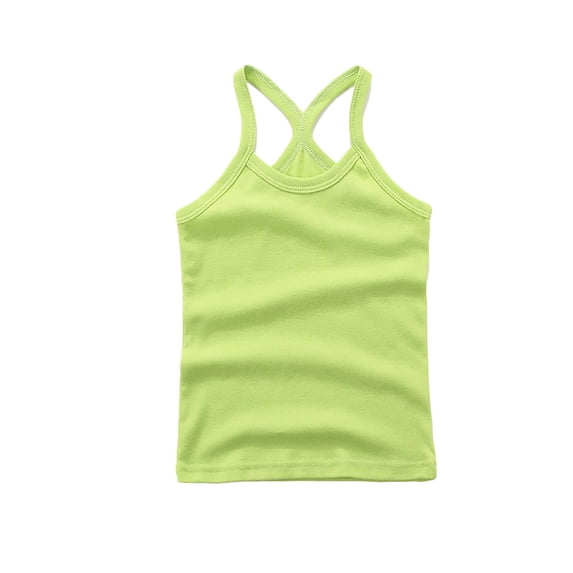 Byoo Girls Racerback Tank Top Solid Basic Sleeveless Athletic Soft Cami Top Tshirt