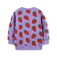 thumbnail image 1 of Byoo Girls Sweatshirt Strawberry Printed Crew Neck Pullover Top Casual Sweatshirt, 1 of 7