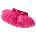 thumbnail image 1 of Byoo Layered Tulle Tutu Skirts for Girl Solid Color Bow Accent Elastic Waist Skirt for Children Summer Skirts,Hot Pink, 1 of 4