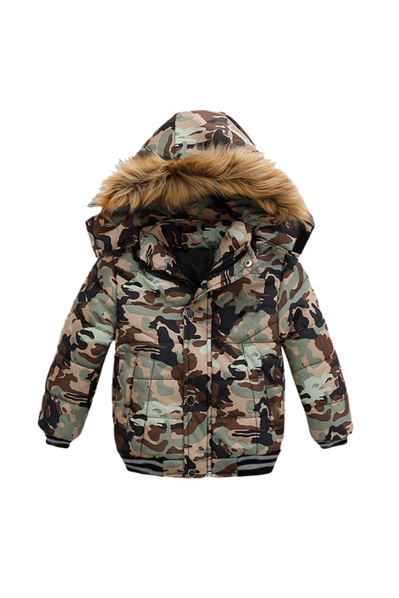 Little Boy Down Jacket Zip Up Padded Warm Solid Windbreakers Parka Coat Children Snow Aactive Puffer Jacket