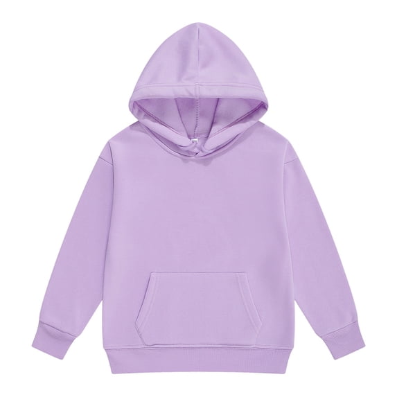 Byoo Little Boy Drawstring Hoodie Full Sleeve Solid Hoody Sweatshirts with Kangaroo Pocket Soft Pullovers Top,7-8T