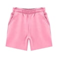 thumbnail image 1 of Byoo Little Boys Burgundy Casual Sweat Shorts Elastic Waist Comfortable Everyday Wear Shorts,Light Pink, 1 of 4