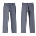 thumbnail image 1 of Byoo Little Boys Classic Straight Leg Dress Pants Solid Button Closure formal School Uniform Trousers,Grey, 1 of 3