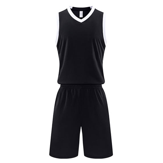 Byoo Little Boys Sleeveless Basketball Uniform Set Quick Dry Athletic Solid Tank Top And Shorts For Sports