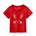 thumbnail image 1 of Byoo Little Girl Easter Tee Shirts Summer Bunny Print Short Sleeve Soft Active Top Kids Summer Soft T-Shirt ，7-8 T, 1 of 3