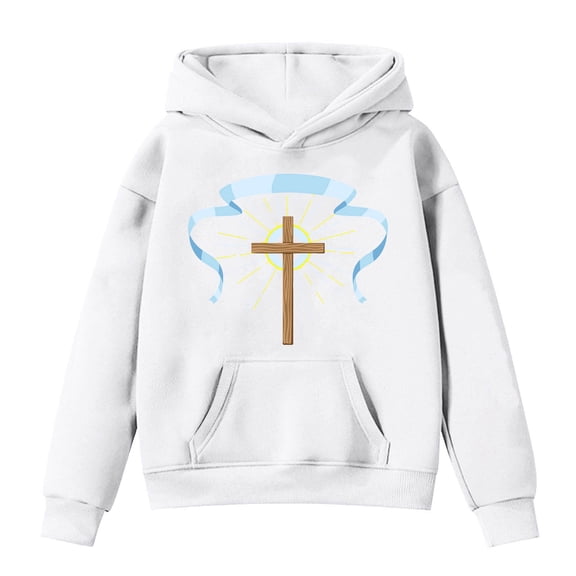 Byoo Little Girls Hoodie Graphic Print Casual Active Hooded Pullover Sweatshirt for Kids