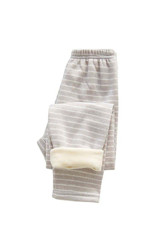 Little Girls' Leggings Stripe Graphic High Rise Elastic Waist Casual Trousers Child Winner Cozy Warm Comfy Pants