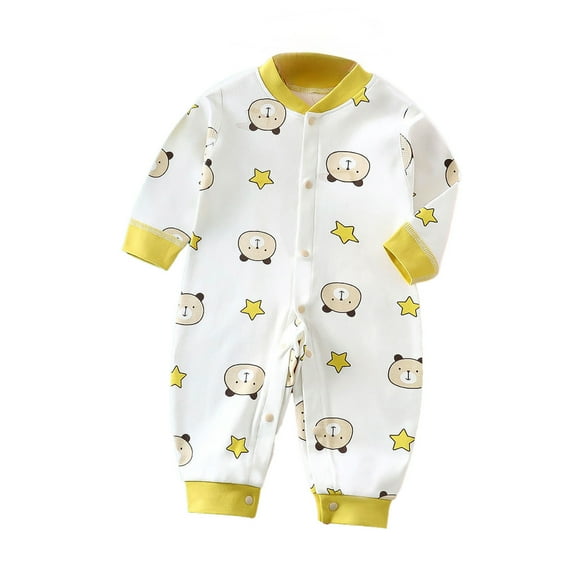 Byoo Newborn Boys Long Sleeved Pajama Sleeper Jumpsuit Sleepwear Soft One-Piece Pajamas