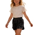 thumbnail image 1 of Byoo Party Sequin Shorts for Toddler Girl Elastic Waist High Rise Casual Shorts Kids Dance Soft Pants, 1 of 5