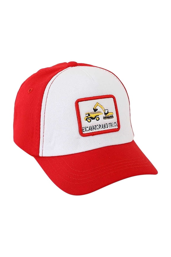 Patch Embroidered Baseball Hat for Toddler Boy Color Block Stitching Outdoor Daily Leisure Caps