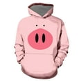 thumbnail image 1 of Byoo Pig Print Hoodie for Toddler Girls Long Sleeve Hoody Top Clothes Kids Winter Soft Active Kids Sweatshirt, 1 of 8