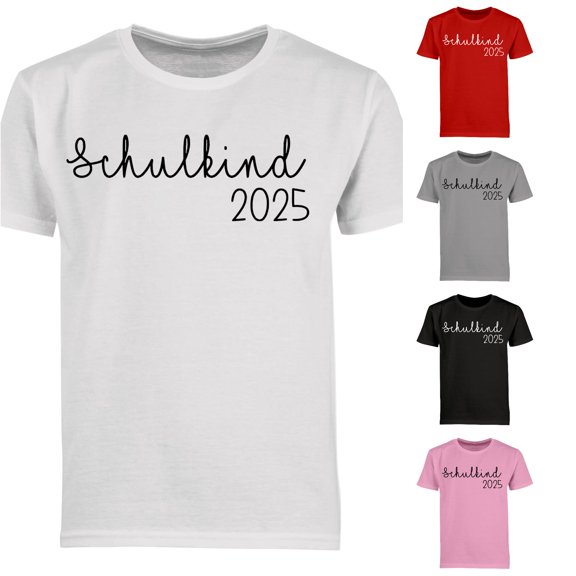 Byoo Script Printed T-Shirt for Girl 2025 Back To School Short Sleeve Tee Casual Daily Top