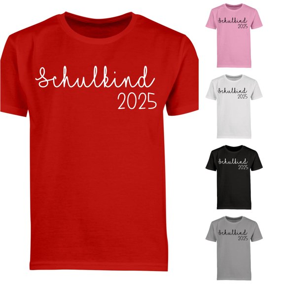 Byoo Script Printed T-Shirt for Infant Girl 2025 Back To School Short Sleeve Tee Casual Daily Top