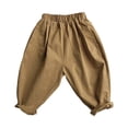 thumbnail image 1 of Byoo Sporty Pants for Toddler Boys Solid Color Lightweight Wide Leg Straight Fit Baggy Husky Trousers Active Comfy Jogger Pants,Khaki, 1 of 8