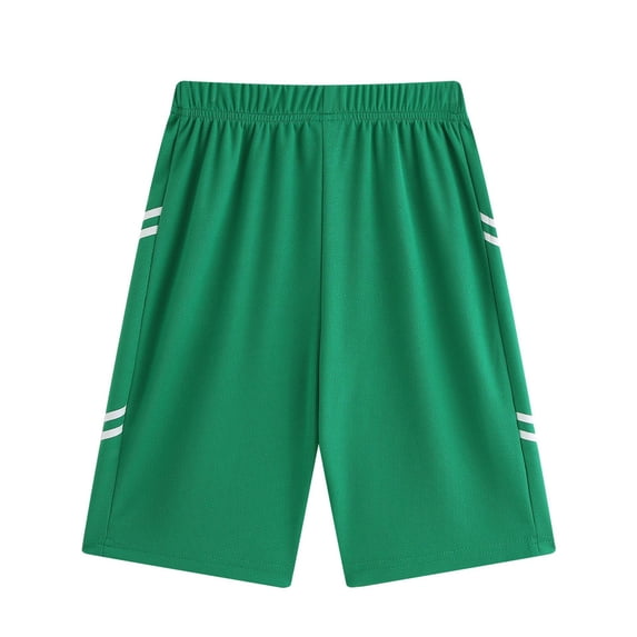 Byoo Sporty Shorts for Toddler Boys Striped Trim wide leg Athletic Training Daily Short Bottoms