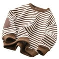 thumbnail image 1 of Byoo Striped Sweatshirt for Big Boy Classic Soft Crew Neck Full Sleeve Pullover Top for Kids Casual Loose Fit Sweatshirts,9-10T, 1 of 3