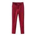thumbnail image 1 of Byoo Boys' Dress Pants Formal Solid Color High Rise Straight Leg Pull-On Pants Weeding Comfortable Trousers for Kids, 1 of 3