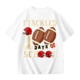 thumbnail image 1 of Byoo Boys Football Tee Shirts Short Sleeve Crew Neck 100 Days Graphic Top Soft Breathable Sporty School Shirts, 1 of 2