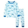 thumbnail image 1 of Byoo Teen Boys Outfit Soft Cartoon Fish Graphic Full Sleeve Shirt Pants Sleepwear Soft Loose Funny 2 Piece Child Pj's, 1 of 2