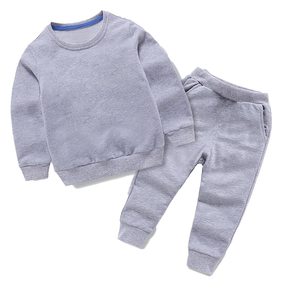 Byoo Teen Boys Solid Color Long Sleeve Pullover Sweatshirt Pants 2Pcs Fall Outfits