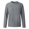 thumbnail image 1 of Byoo Boys UPF 50+ Quick Dry Rash Guard Long Sleeve Crew Neck Beach Pool Swim Shirt,Gray, 1 of 7