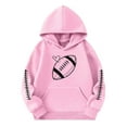 thumbnail image 1 of Byoo Teen Girl's Hoodie Football Graphic Hooded Sweatshirt Casual Activewear Pullover, 1 of 4
