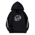 thumbnail image 1 of Byoo Teen Girls Graphic Sports Hoodie Football Print Active Pullover Hooded Sweatshirt, 1 of 4