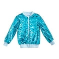 thumbnail image 1 of Byoo Teen Girls Zip Up Hoodie Kids Sequin Jacket Fashion Dance Long Sleeve Sweatshirt, 1 of 2