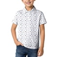 thumbnail image 1 of Byoo Toddler Boy Golf Cart Print Short Sleeve Polo Shirt Quick Dry Sport Kids Tops, 1 of 4