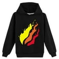 thumbnail image 1 of Byoo Toddler Boy Hoodie Fire Printed Hooded Long Sleeve Sweatshirt Kids Soft Casual Daily Clothes for Kids, 1 of 2