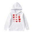 thumbnail image 1 of Byoo Toddler Boy Hoodie Sweet Valentine's Day Heart Painted Hoody Pockets Long-Sleeved Sweatshirts Kids Sport Daily Pullovers Top, 1 of 7