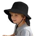 thumbnail image 1 of Byoo Toddler Boy Neck Flap Sun Protection Bucket Hat Wide Curved Brim Adjustable Fishing Camping Caps, 1 of 4