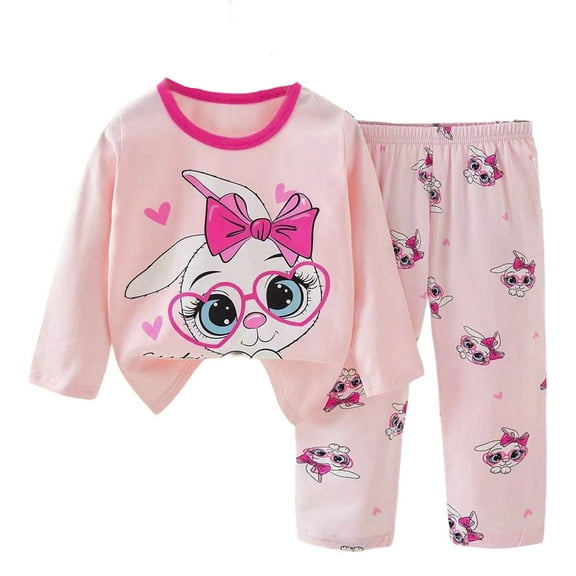 Byoo Toddler Boy Sleepwear Set Animal Painted Long Sleeve Soft Pullover Top Pants Loungewear Outfit Kids Cute Comfortable Outfit