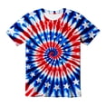 thumbnail image 1 of Byoo Toddler Boy Vibrant Tee Shirt Tie Dye Crew Neck Short Sleeve Patriotic Holiday Casual Kids Tshirt, 1 of 2