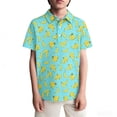 thumbnail image 1 of Byoo Toddler Boy's Banana Print Polo Shirt Short Sleeve Classic Button Fruit Pattern T Shirts Breathable Summer T-Shirts, 1 of 4