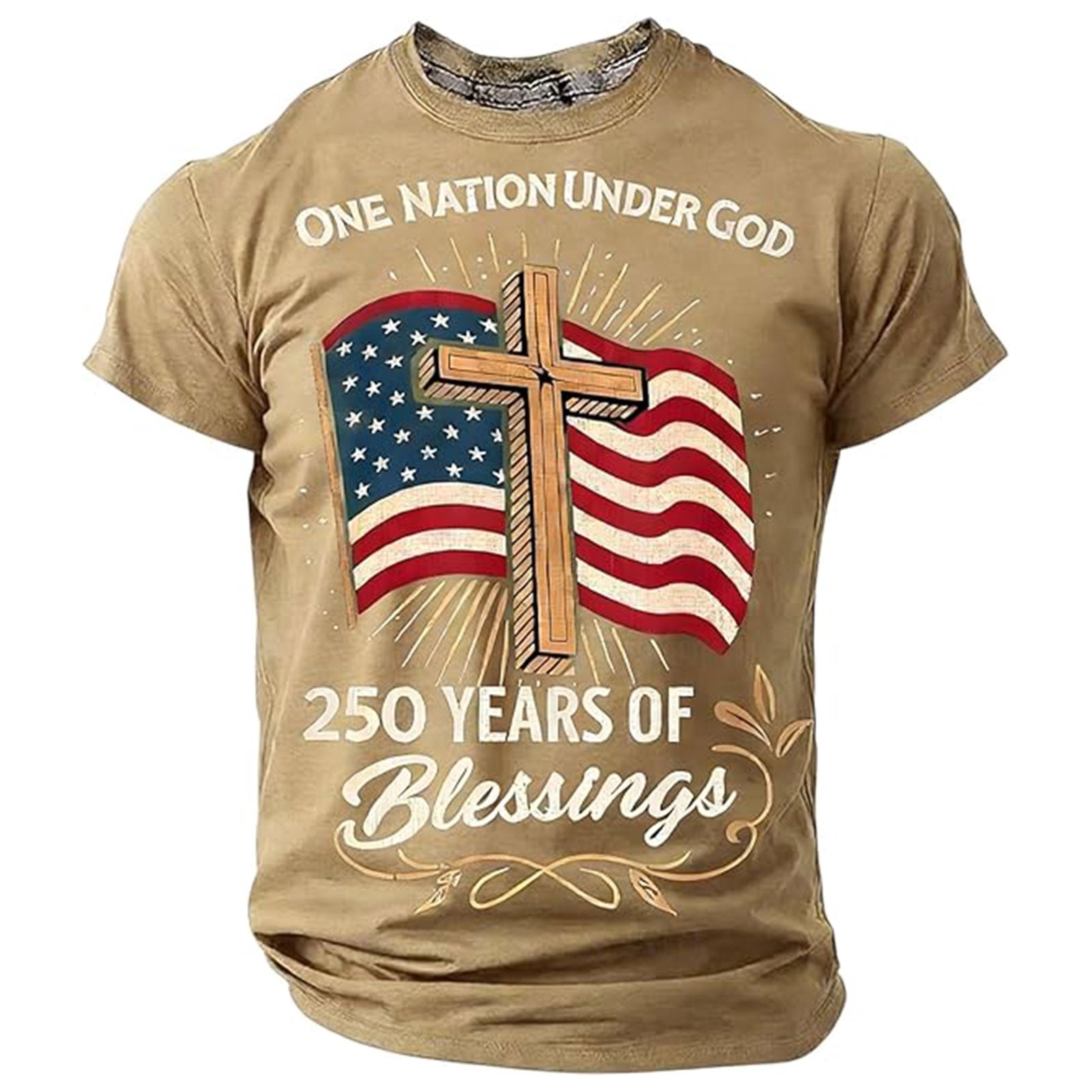 Byoo Toddler Boy 's Patriotic T Shirt Cross American Flag Graphic 250 ...