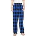 thumbnail image 1 of Byoo Toddler Boy's Plaid Print Nightwear Pants Elastic Waist Comfortable Casual Loungewear Sleepwear,Blue, 1 of 4