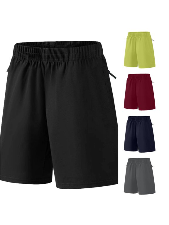 Toddler Boy's Side Striped Athletic Shorts Solid Lightweight Daily Casual Shorts Sports Bottoms,Black