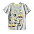 thumbnail image 1 of Byoo Toddler Boy's Vehicle Car Graphic Tshirts Soft Cotton Crew Neck Short Sleeve Summer Tee Tops Breathable Daily Tee Shirts, 1 of 7