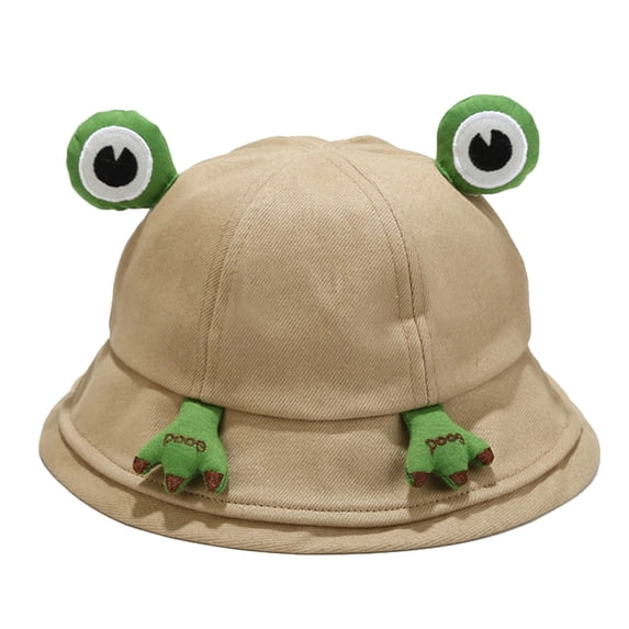 Byoo Toddler Boys 3D Animal Decorated Bucket Hat Curved Brim Beach Outdoor Bucket Hats