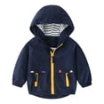 thumbnail image 1 of Byoo Toddler Boys Breathable Windbreaker Jacket Car Embroidered Zipper Hooded Jacket for Kids, 1 of 8