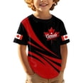 thumbnail image 1 of Byoo Toddler Boys Canada Print T Shirts Maple Leaf Graphic Crew Neck Short Sleeve Tee Top, 1 of 4