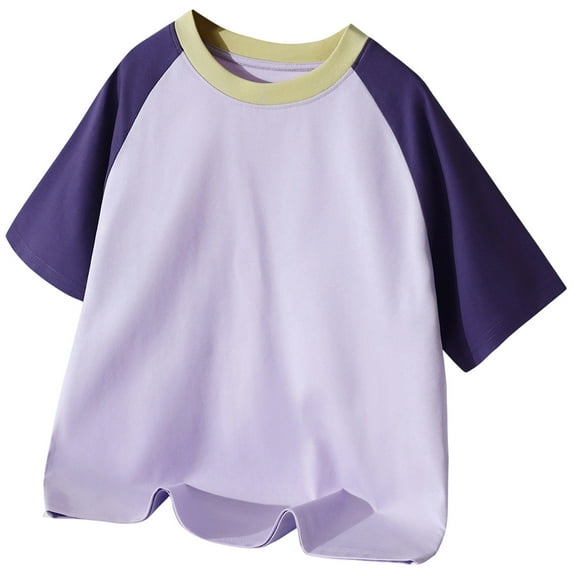 Byoo Toddler Boys Casual Color Block T Shirt Short Sleeve Crew Neck T-Shirt Unisex Tee Top