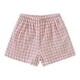 thumbnail image 1 of Byoo Toddler Boys' Casual Plaid Shorts Soft Breathable Lightweight Daily Play Shorts,Pink, 1 of 3