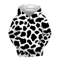 thumbnail image 1 of Byoo Toddler Boys Cow Graphic Print Hooded Sweatshirt Funny Lightweight Long Sleeve Hoodie Sweatshirt Soft Daily Pullover Top, 1 of 4